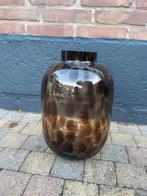 Tijgerprint/panterprint vaas, Overige kleuren, Ophalen of Verzenden, Minder dan 50 cm, Glas