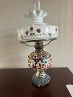 Antieke Brenner-Petroleumlamp met Bloemmotief, Antiek en Kunst, Ophalen