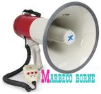 Megafoon 50 Watt met Sirene, Record, externe micro, MEG050 B, Vonyx, Overige typen, Nieuw, Info@marbeco.nl