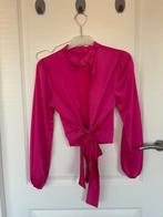 Roze satijnen knoop blouse maat S, Ophalen of Verzenden, Zo goed als nieuw, Maat 36 (S), Roze