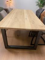 Eettafel massief eiken!! 200x100cm, Ophalen, 200 cm of meer, 50 tot 100 cm, Zo goed als nieuw