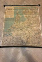 Oude wandkaart Nederland, Antiek en Kunst, Antiek | Schoolplaten, Ophalen of Verzenden, Aardrijkskunde