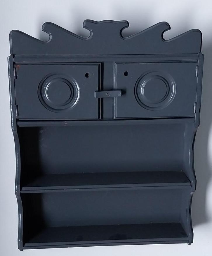 Antiek wandkastje, Huis en Inrichting, Kasten | Wandmeubels, Gebruikt, Minder dan 100 cm, Minder dan 150 cm, Minder dan 25 cm