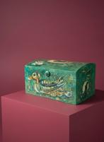 Vintage Kist 'De Eendenfamilie' - Handgeschilderd, Ophalen of Verzenden