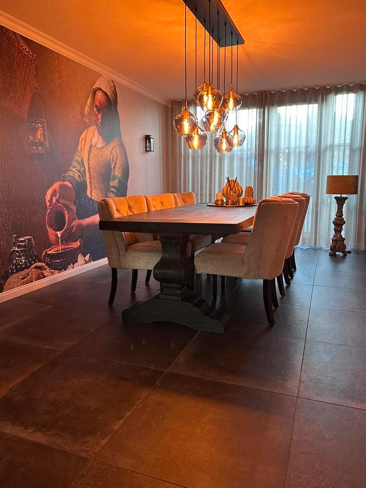 6 mooi eetkamerstoelen van Bocx interiors, Huis en Inrichting, Stoelen, Zo goed als nieuw, Vijf, Zes of meer stoelen, Stof, Overige kleuren