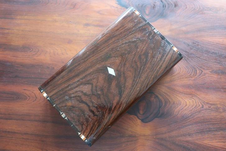 scheerkist met ingelegd werk, Antiek en Kunst, Curiosa en Brocante, Ophalen of Verzenden