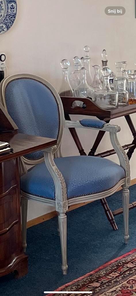 Louis XVI eetkamer stoelen, Huis en Inrichting, Stoelen, Gebruikt, Vijf, Zes of meer stoelen, Overige kleuren, Ophalen