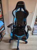 DXRacer racing pro bureaustoel zwart/blauw, Huis en Inrichting, Bureaustoelen, Ophalen, Gaming bureaustoel, Gebruikt, Blauw
