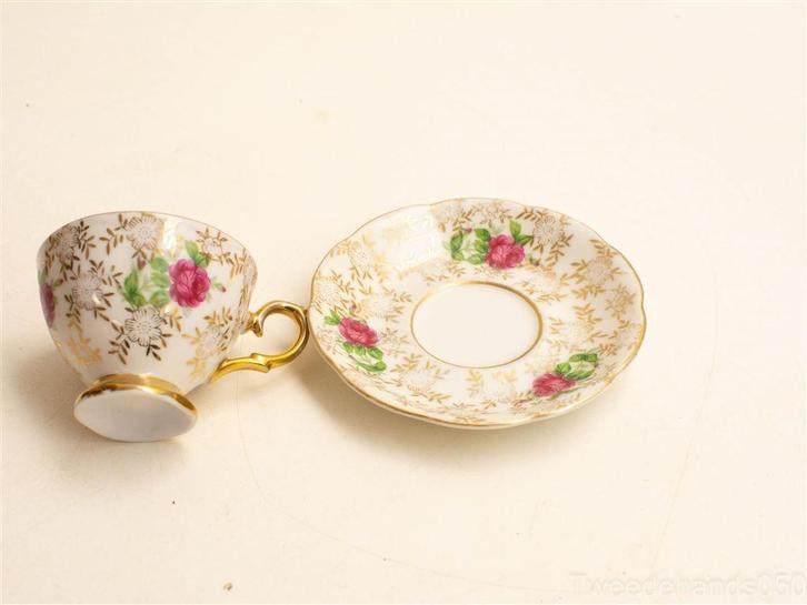 Kop en schotel 26785, Huis en Inrichting, Keuken | Servies, Gebruikt, Kop(pen) en/of Schotel(s), Overige stijlen, Porselein, Ophalen of Verzenden