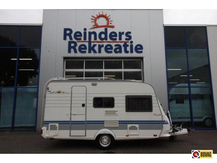 Hobby De luxe Easy 400 SF Voortent + voortentluifel, Caravans en Kamperen, Caravans, Bedrijf, tot en met 4, Treinzit, Hobby, Dwarsbed
