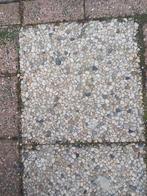 GrATIS  70 Uitgewassen Grindtegels 40x40, Tuin en Terras, Tegels en Klinkers, Ophalen, Gebruikt, Beton, Terrastegels