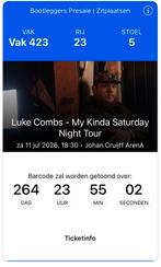 6 tickets voor Luke Combs My kinda saturday night tour, Twee personen