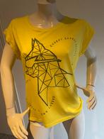 Eksept shirt met leuke opdruk maat s, Kleding | Dames, Geel, Ophalen of Verzenden, Zo goed als nieuw, Korte mouw