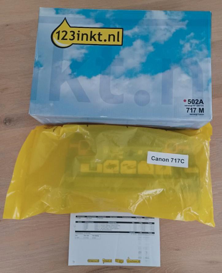 Canon laserprinter toner cartridges Magenta en Cyan, Computers en Software, Printerbenodigdheden, Zo goed als nieuw, Toner, Ophalen of Verzenden