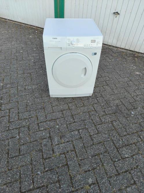 AEG T65771NIH1 warmtepompdroger 7kg A++ klasse IPS., Witgoed en Apparatuur, Wasdrogers, Zo goed als nieuw, 6 tot 8 kg, 85 tot 90 cm