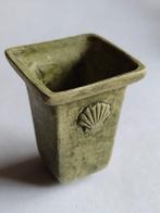 keramische groene plantenbak met Jacobs schelp H 4 cm minia, Ophalen, Nieuw, Gebruiksvoorwerp