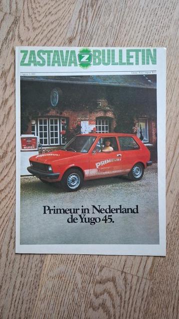 Zastava modellen, brochure 1983 beschikbaar voor biedingen