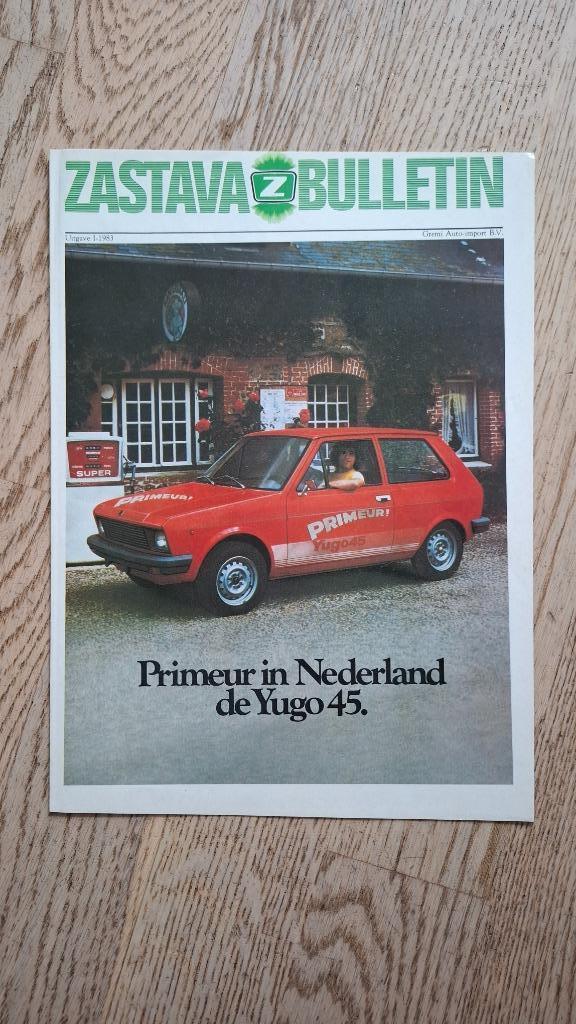 Zastava modellen, brochure 1983, Boeken, Auto's | Folders en Tijdschriften, Gelezen, Overige merken, Ophalen of Verzenden