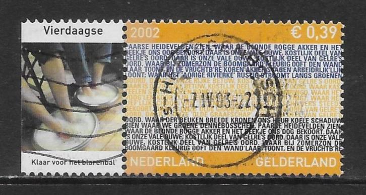 2002, Provincie Gelderland, tab Vierdaagse [2068] (K1418), Postzegels en Munten, Postzegels | Nederland, Ophalen of Verzenden