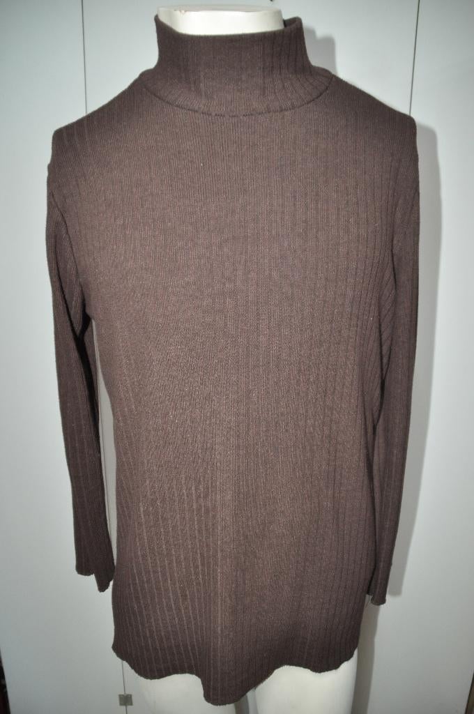 PN63 Zara Bruin Shirt maat L 40 / 42, Kleding | Dames, Grote Maten, Bruin, Zara, Zo goed als nieuw, Shirt of Top