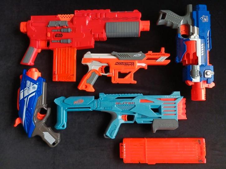 Nerf Blasters, Kinderen en Baby's, Speelgoed | Buiten | Actiespeelgoed, Gebruikt, Ophalen of Verzenden