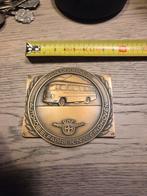 Oude daf  bus munt embleem badge, Ophalen of Verzenden, Brons, Nederland