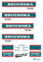 Vrachtauto decal 1:50 Broersma Stroobos ( combi ), Nieuw, Overige merken, Bus of Vrachtwagen, Verzenden