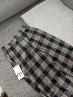 Zara geruite pantalon, chino ruitjes, bandplooi broek, XS/S, Nieuw, Ophalen of Verzenden, Maat 34 (XS) of kleiner, Lang