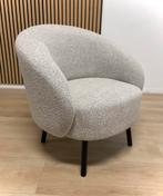 Bouclé / teddystof fauteuil in een klein fomraal relaxstoel, Ophalen, Nieuw, Stof, Teddy offwhite japandi stoel