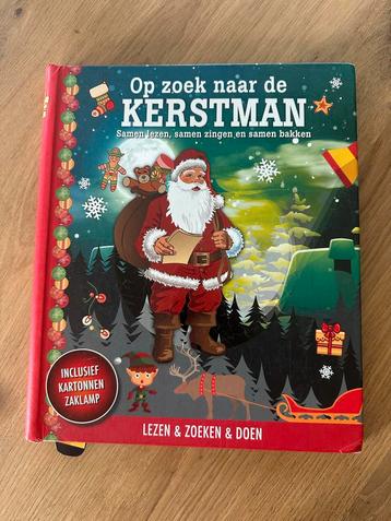 Op zoek naar de Kerstman - Kinderboek met zaklamp beschikbaar voor biedingen