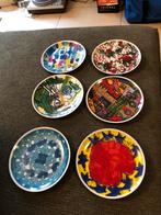Zes unieke decoratieve borden, Antiek en Kunst, Ophalen of Verzenden