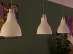 mooie 3 delige hanglamp, Huis en Inrichting, Lampen | Hanglampen, Glas, Zo goed als nieuw, Ophalen, 75 cm of meer