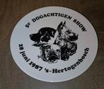 Dogachtigen Show 1987 's-Hertogenbosch Aardewerk Bord, Ophalen of Verzenden, Zo goed als nieuw, Hond of Kat