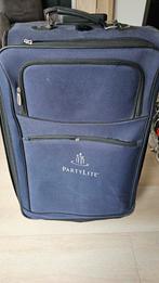 Blauwe Trolley Reistas - PartyLite, Gebruikt, Minder dan 50 cm, Ophalen of Verzenden, Minder dan 35 cm