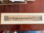 Oude panoramafoto vredenburg utrecht 65 cm lang in lijst, Antiek en Kunst, Kunst | Litho's en Zeefdrukken, Ophalen of Verzenden