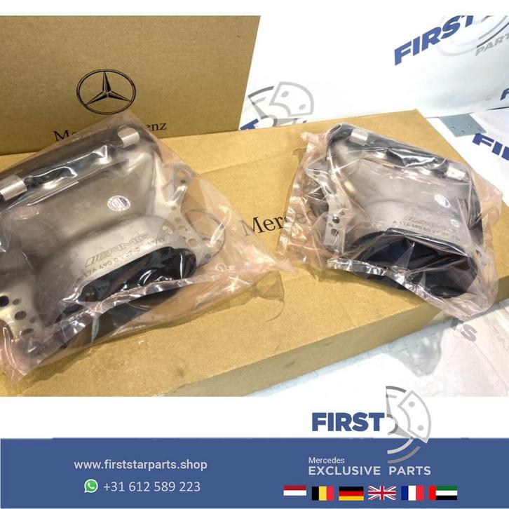 W176 A45 W117 CLA45 W156 GLA45 AMG UITLAAT SIERSTUK ZWART LI, Auto-onderdelen, Uitlaatsystemen, Mercedes-Benz, Gebruikt, Ophalen of Verzenden