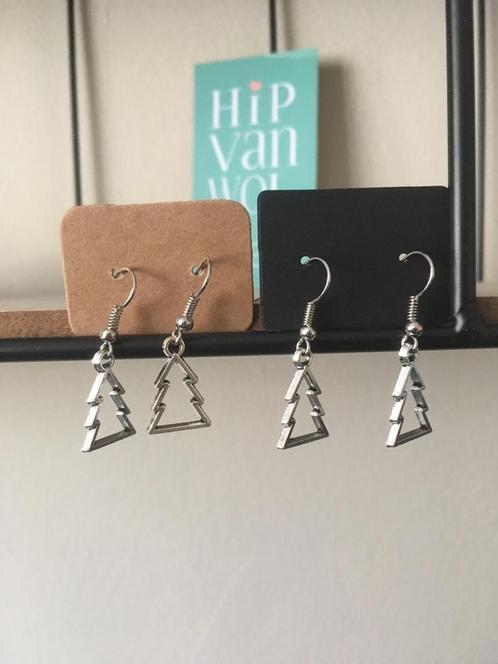 Kerstbomen, Sieraden, Tassen en Uiterlijk, Oorbellen, Nieuw, Hangers, Overige materialen, Zilver, Ophalen of Verzenden