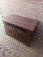 Massief houten TV kast met draaideuren, Huis en Inrichting, Kasten | Televisiemeubels, Ophalen, 100 tot 150 cm, Landelijk, Minder dan 100 cm