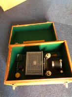 Diaprojector in koffer met leren handvat prima staat, Ophalen of Verzenden
