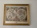 Te koop afbeelding historische wereldkaart in lijst, Ophalen, Gebruikt, 50 tot 75 cm, 75 tot 100 cm