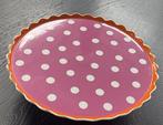 te koop mooie oilily rode taartschaal, Huis en Inrichting, Keuken | Servies, Verzenden, Zo goed als nieuw, Bord(en), Overige stijlen