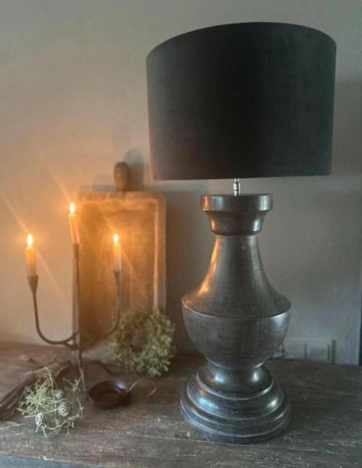 Balusterlamp Aura Peeperkorn SALE, Huis en Inrichting, Lampen | Tafellampen, Nieuw, Minder dan 50 cm, Hout, Ophalen of Verzenden
