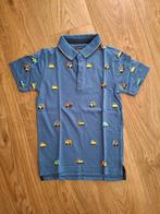Blauwe polo met voertuigen maat 128, C&A, Nieuw, Ophalen of Verzenden, Shirt of Longsleeve