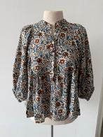 Pragt blouse blockprint, Kleding | Dames, Maat 38/40 (M), Beige, Ophalen of Verzenden, Zo goed als nieuw