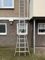 ladder 2 delen met elk 16 sporten, Doe-het-zelf en Verbouw, Ladders en Trappen, Ophalen, Gebruikt, Ladder, 4 meter of meer