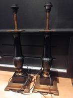 Engelse stijl chique lampenvoeten zwart goud, Huis en Inrichting, Lampen | Tafellampen, Ophalen of Verzenden, Gebruikt