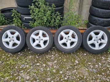 ✅️ 4x100 Originele VW Borbet velgen met winterbanden 14 inch beschikbaar voor biedingen