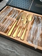Bestekset goud 24-delig (nieuw), Huis en Inrichting, Keuken | Bestek, Ophalen of Verzenden, Nieuw, Rvs of Chroom