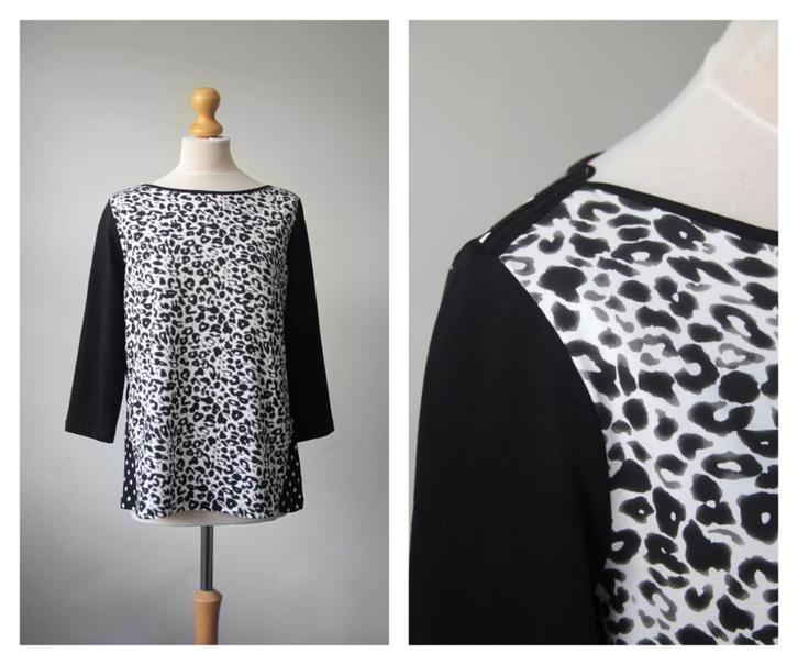 Betty Barclay - NIEUW / prachtige trui / zwart wit / maat 44, Kleding | Dames, Truien en Vesten, Nieuw, Maat 42/44 (L), Zwart