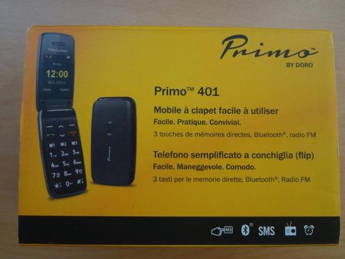 Telefoon Primo 401 set (Doos, tel., oplader, gebruiksaanw.), Telecommunicatie, Mobiele telefoons | Overige merken, Gebruikt, Zonder abonnement